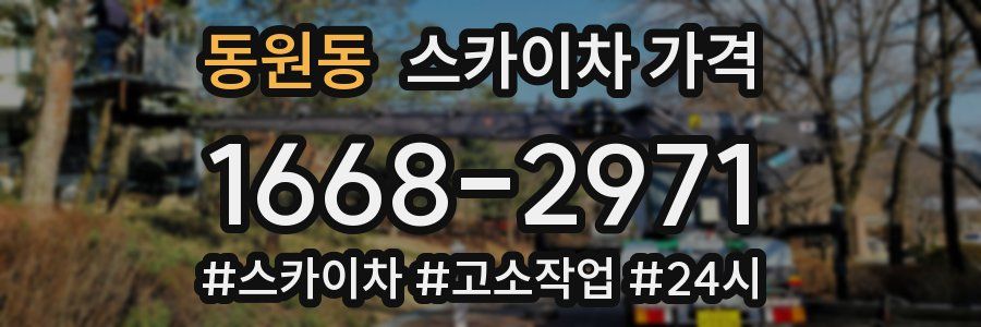 동원동 스카이차 가격