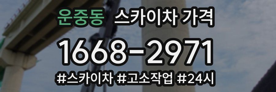 운중동 스카이차 가격