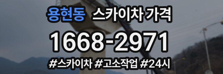 용현동 스카이차 가격