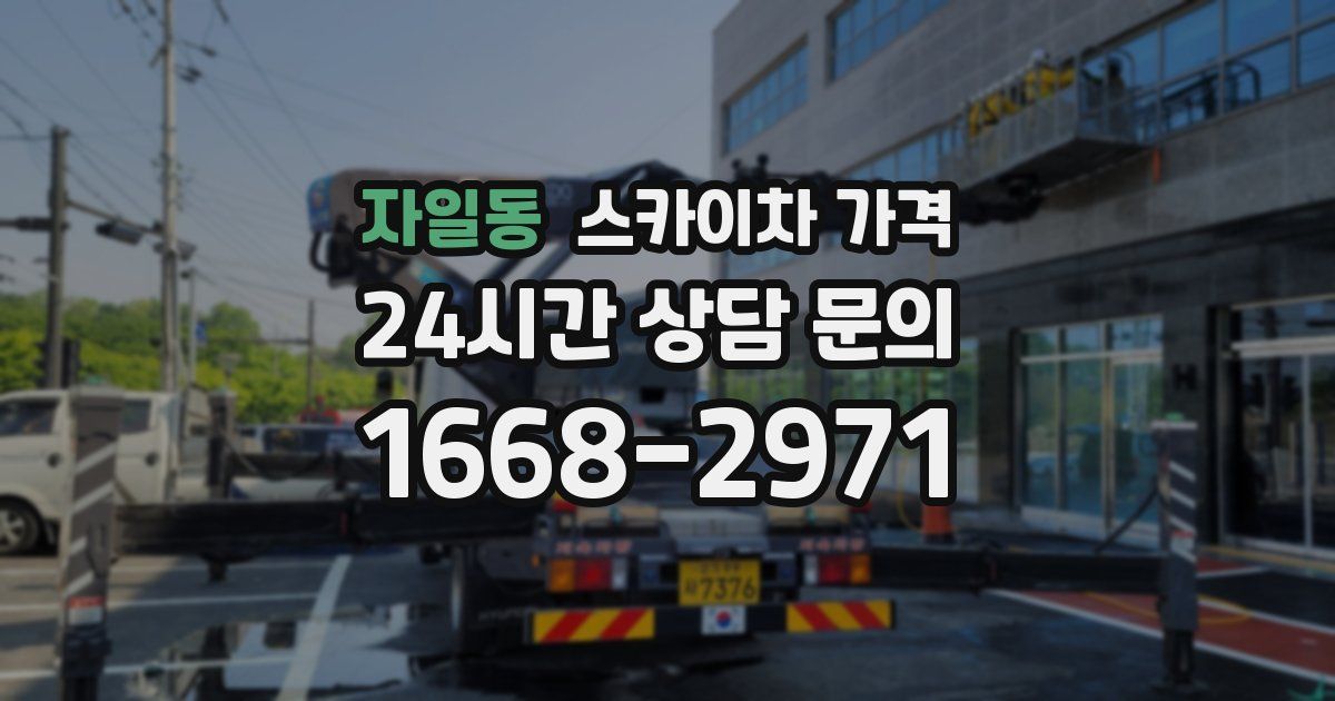 자일동 스카이차 가격