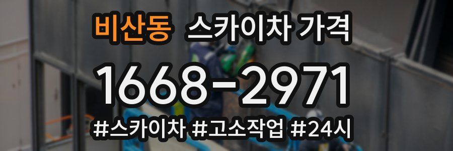 비산동 스카이차 가격
