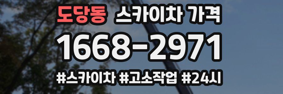 도당동 스카이차 가격