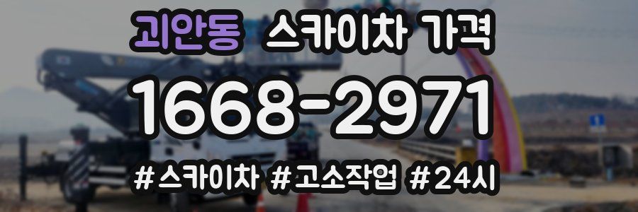 괴안동 스카이차 가격