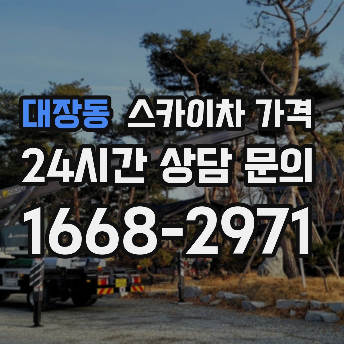 대장동 스카이차 가격