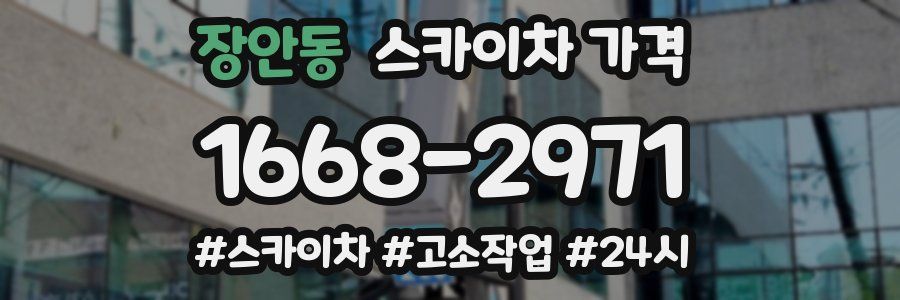 장안동 스카이차 가격