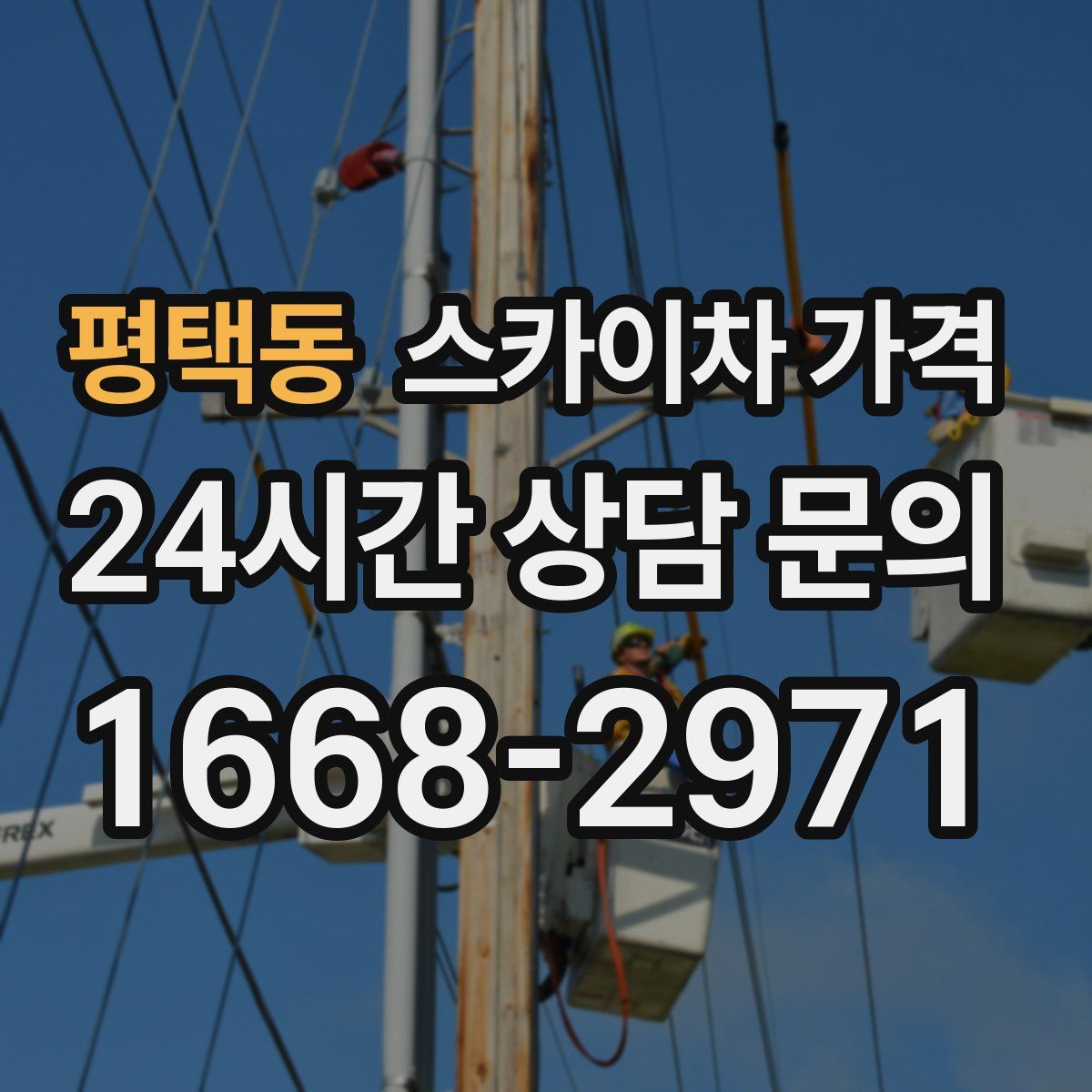 평택동 스카이차 가격