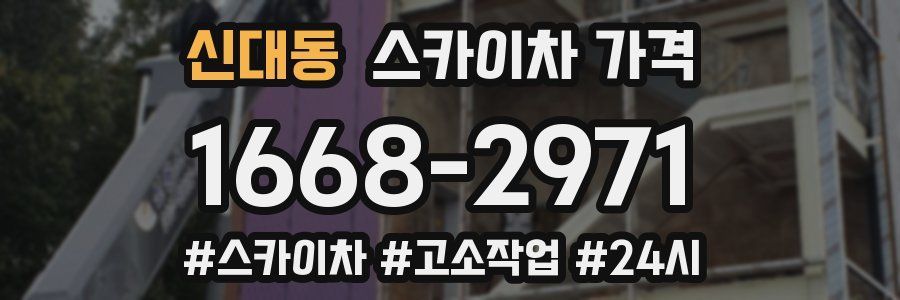 신대동 스카이차 가격