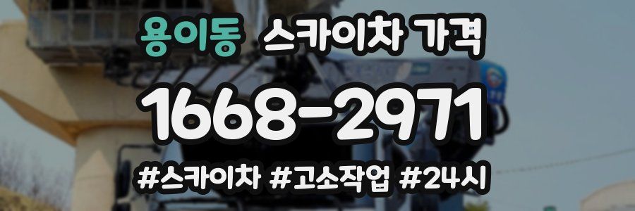 용이동 스카이차 가격