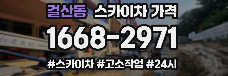 걸산동 스카이차 가격