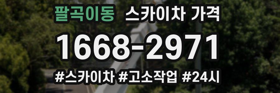 팔곡이동 스카이차 가격