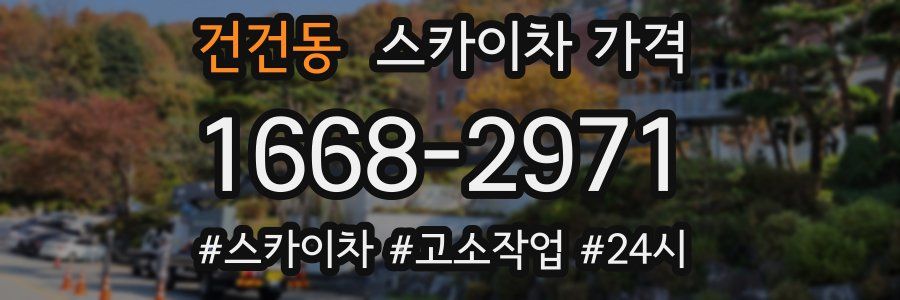 건건동 스카이차 가격