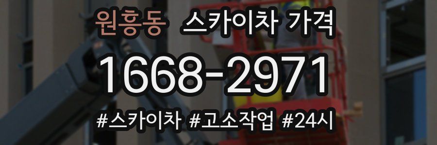 원흥동 스카이차 가격