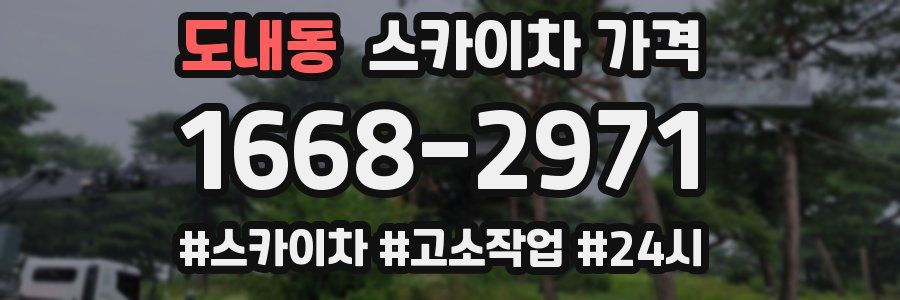 도내동 스카이차 가격