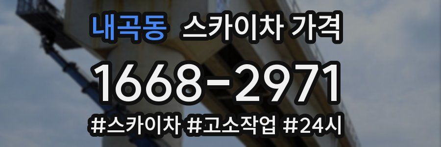 내곡동 스카이차 가격