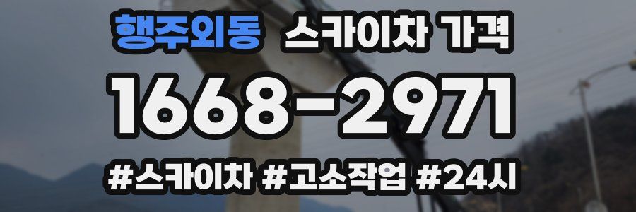 행주외동 스카이차 가격