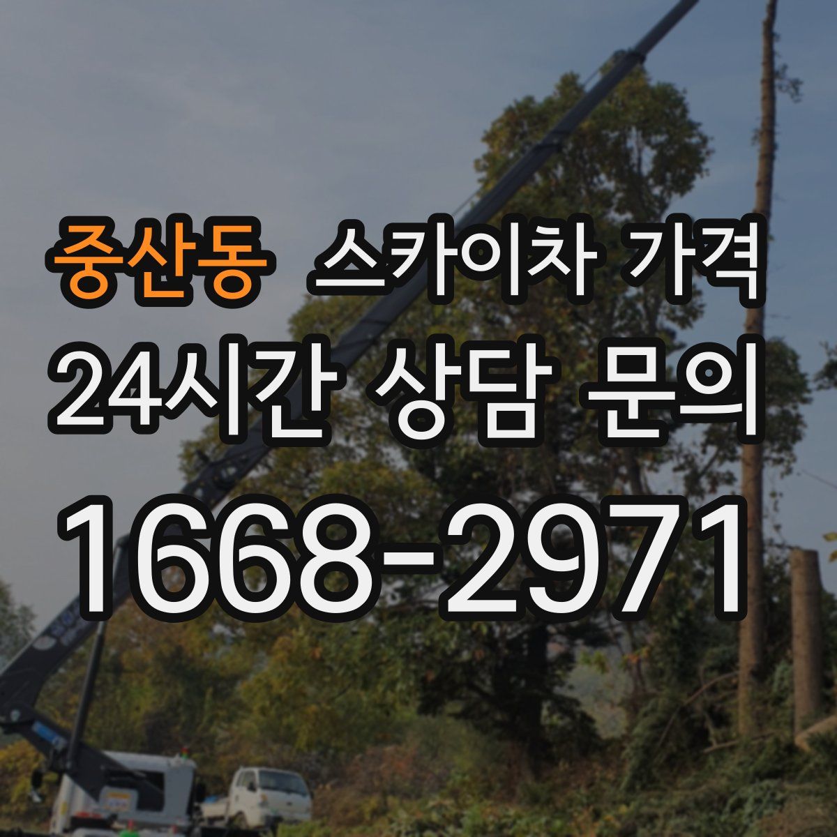 중산동 스카이차 가격