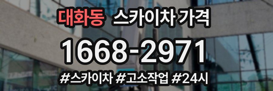 대화동 스카이차 가격