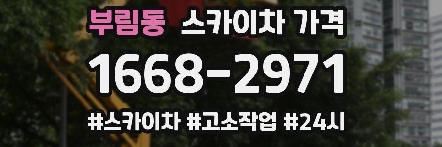 부림동 스카이차 가격