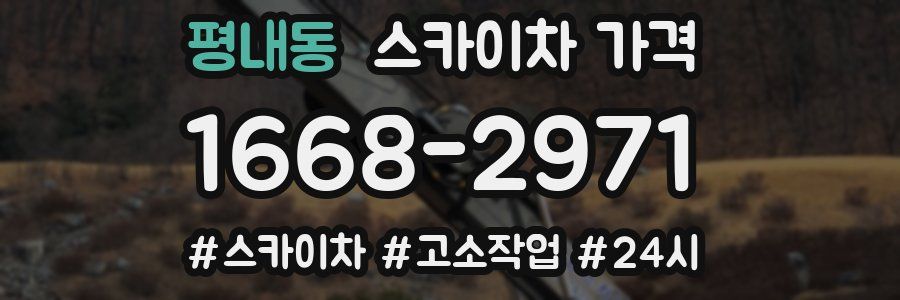 평내동 스카이차 가격