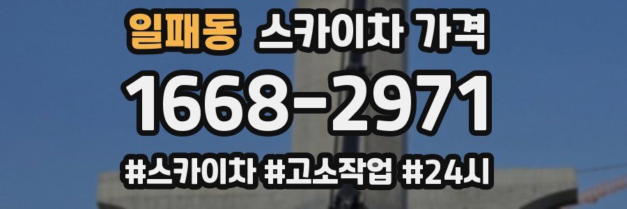 일패동 스카이차 가격