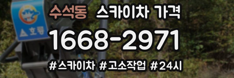 수석동 스카이차 가격