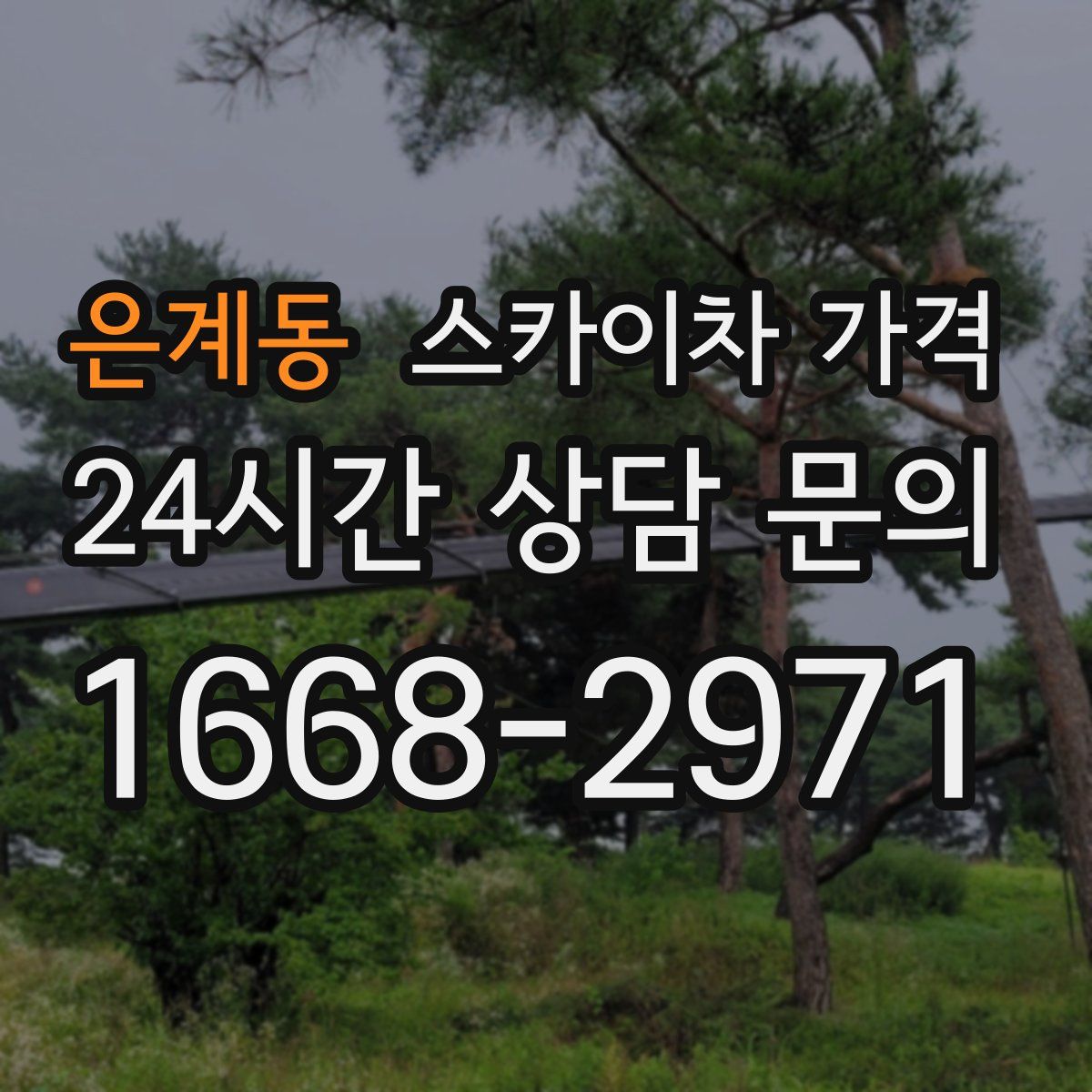 은계동 스카이차 가격