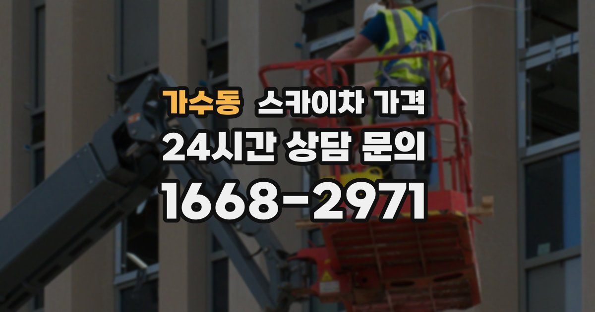 가수동 스카이차 가격