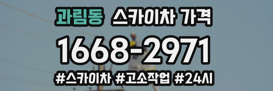 과림동 스카이차 가격