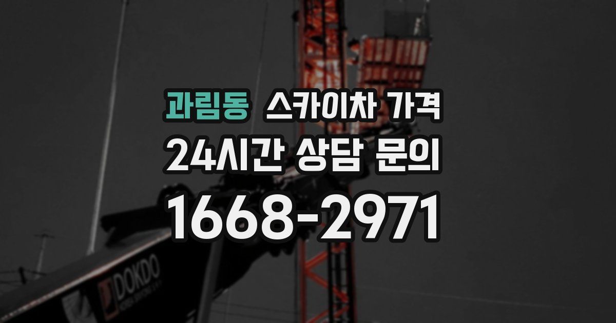 과림동 스카이차 가격