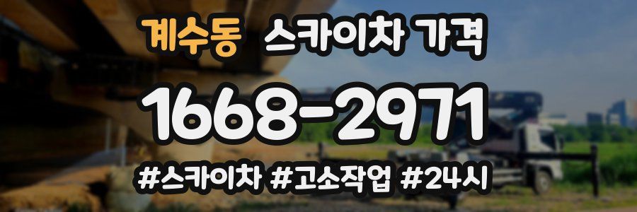 계수동 스카이차 가격