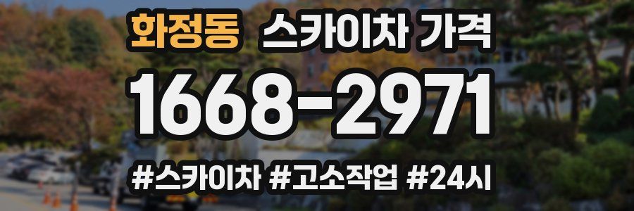 화정동 스카이차 가격