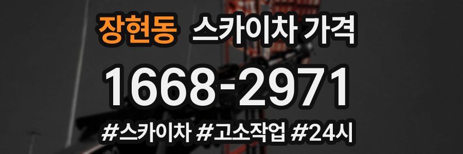 장현동 스카이차 가격