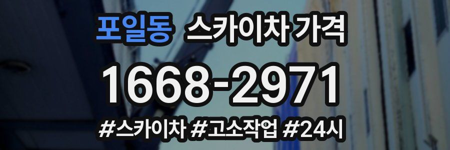 포일동 스카이차 가격