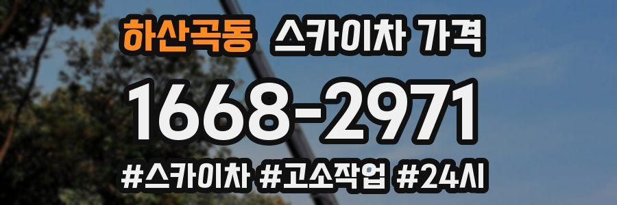 하산곡동 스카이차 가격