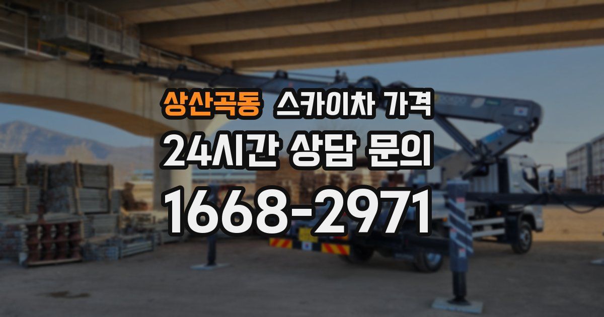 상산곡동 스카이차 가격