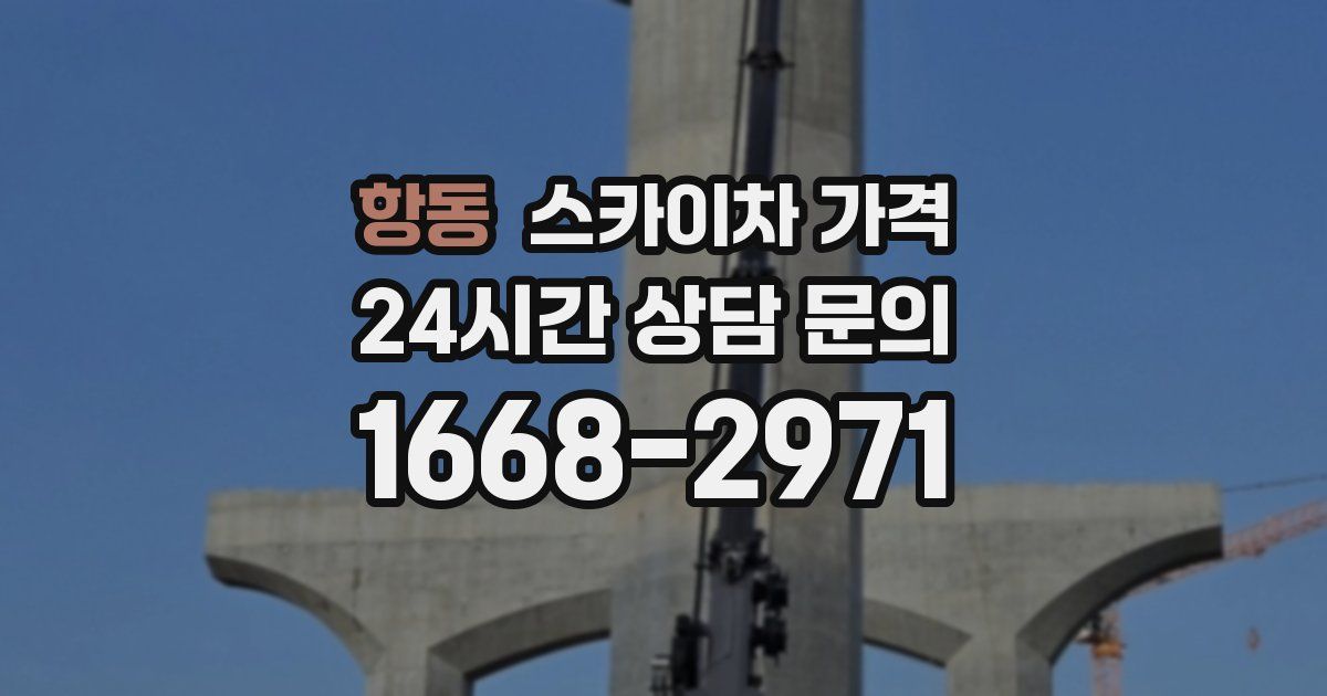 항동 스카이차 가격