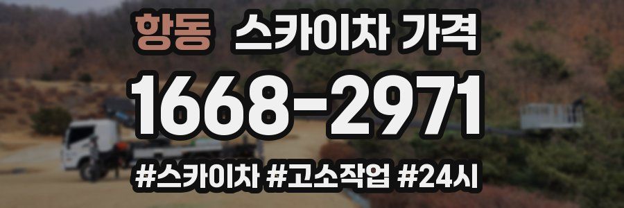 항동 스카이차 가격