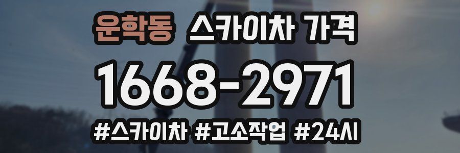 운학동 스카이차 가격