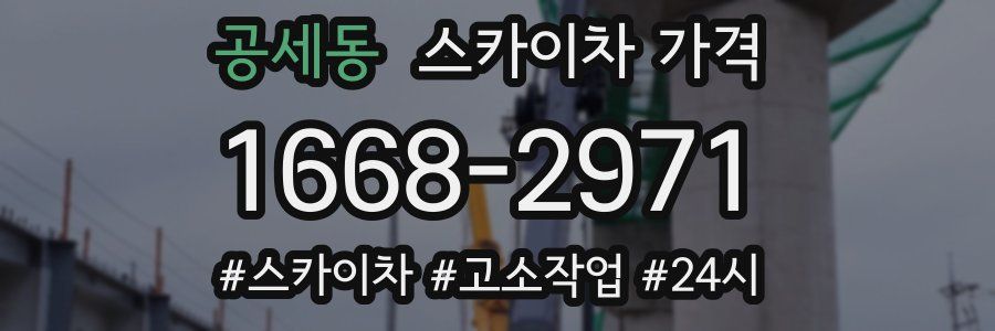 공세동 스카이차 가격