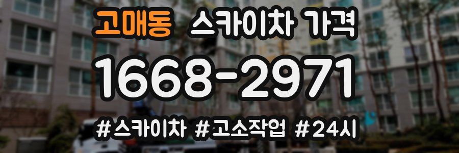 고매동 스카이차 가격