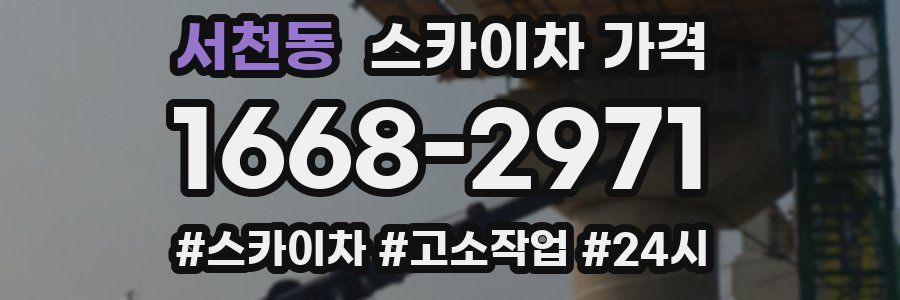 서천동 스카이차 가격