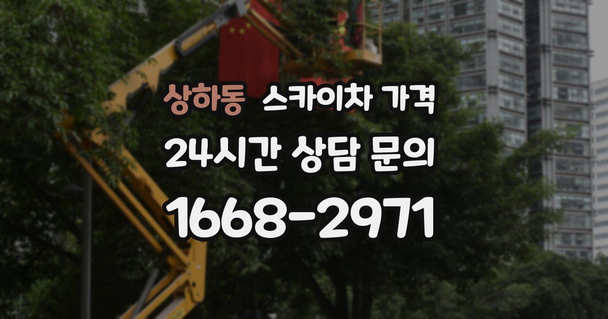 상하동 스카이차 가격