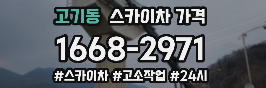 고기동 스카이차 가격