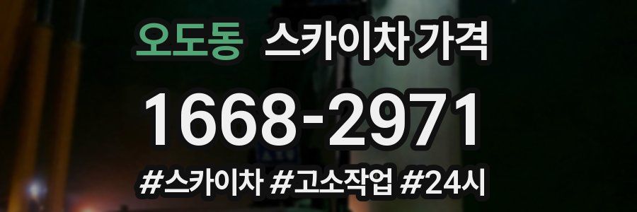 오도동 스카이차 가격