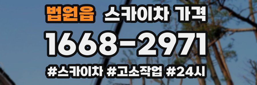 법원읍 스카이차 가격