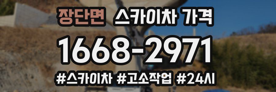 장단면 스카이차 가격