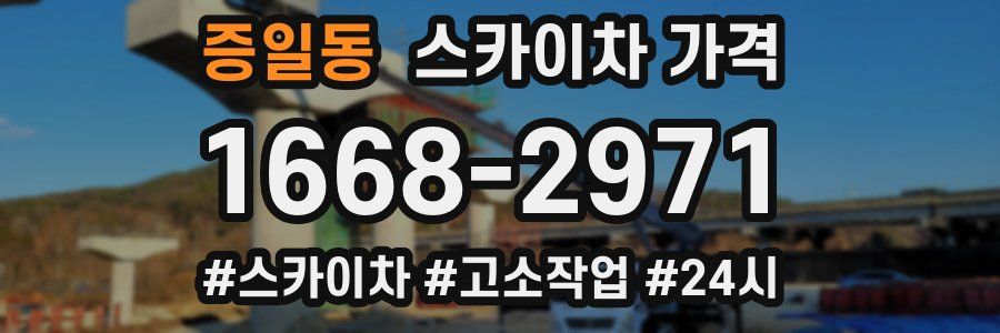 증일동 스카이차 가격