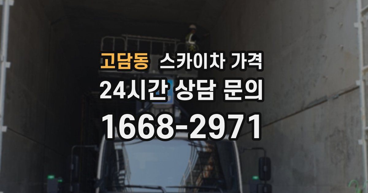 고담동 스카이차 가격