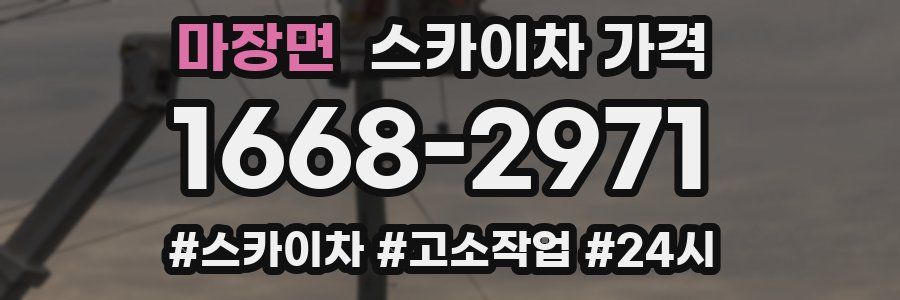 마장면 스카이차 가격