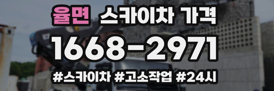 율면 스카이차 가격